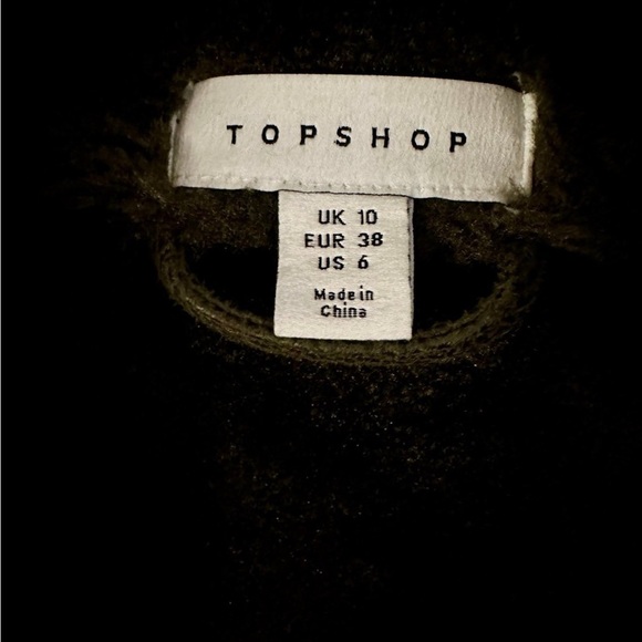 Topshop Olive Green Faux Leather Jacket - Picture 5 of 7